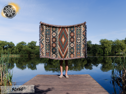Woven Blanket - Aztec Theme
