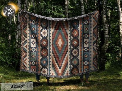 Woven Blanket - Aztec Theme