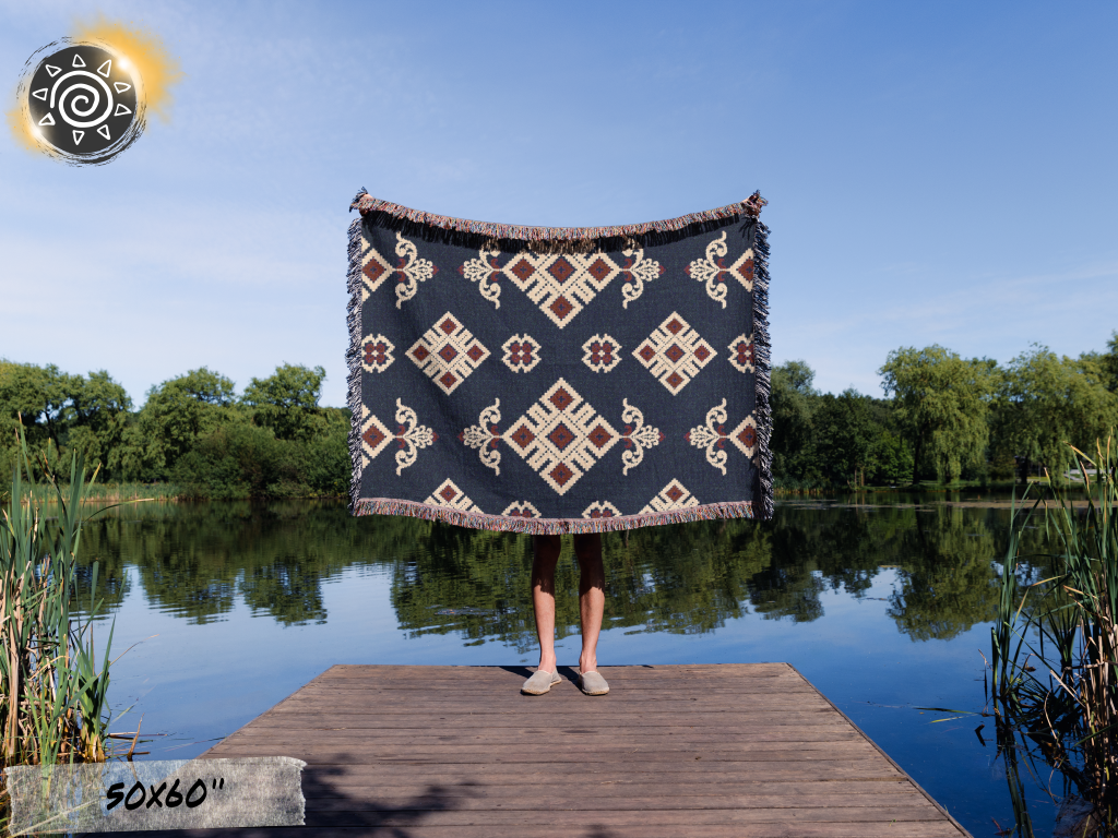 Woven Blanket - Ukrainian Theme