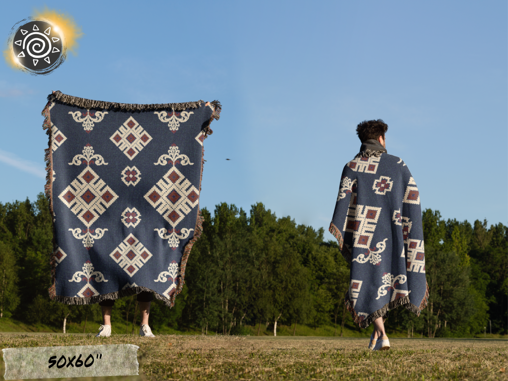 Woven Blanket - Ukrainian Theme