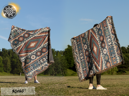 Woven Blanket - Aztec Theme
