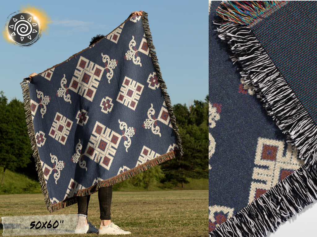 Woven Blanket - Ukrainian Theme
