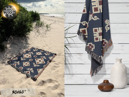 Woven Blanket - Ukrainian Theme