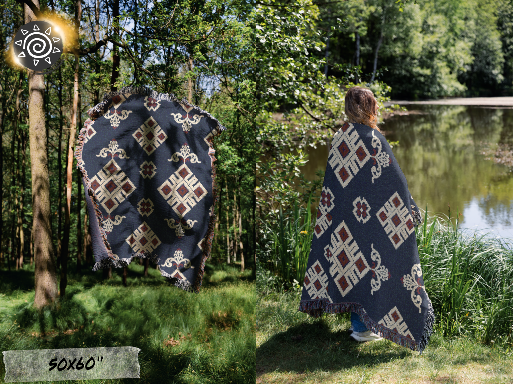 Woven Blanket - Ukrainian Theme
