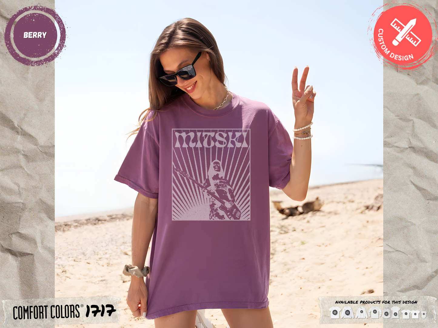 Mitski Retro Guitar - Comfort Colors® 1717 T-shirt