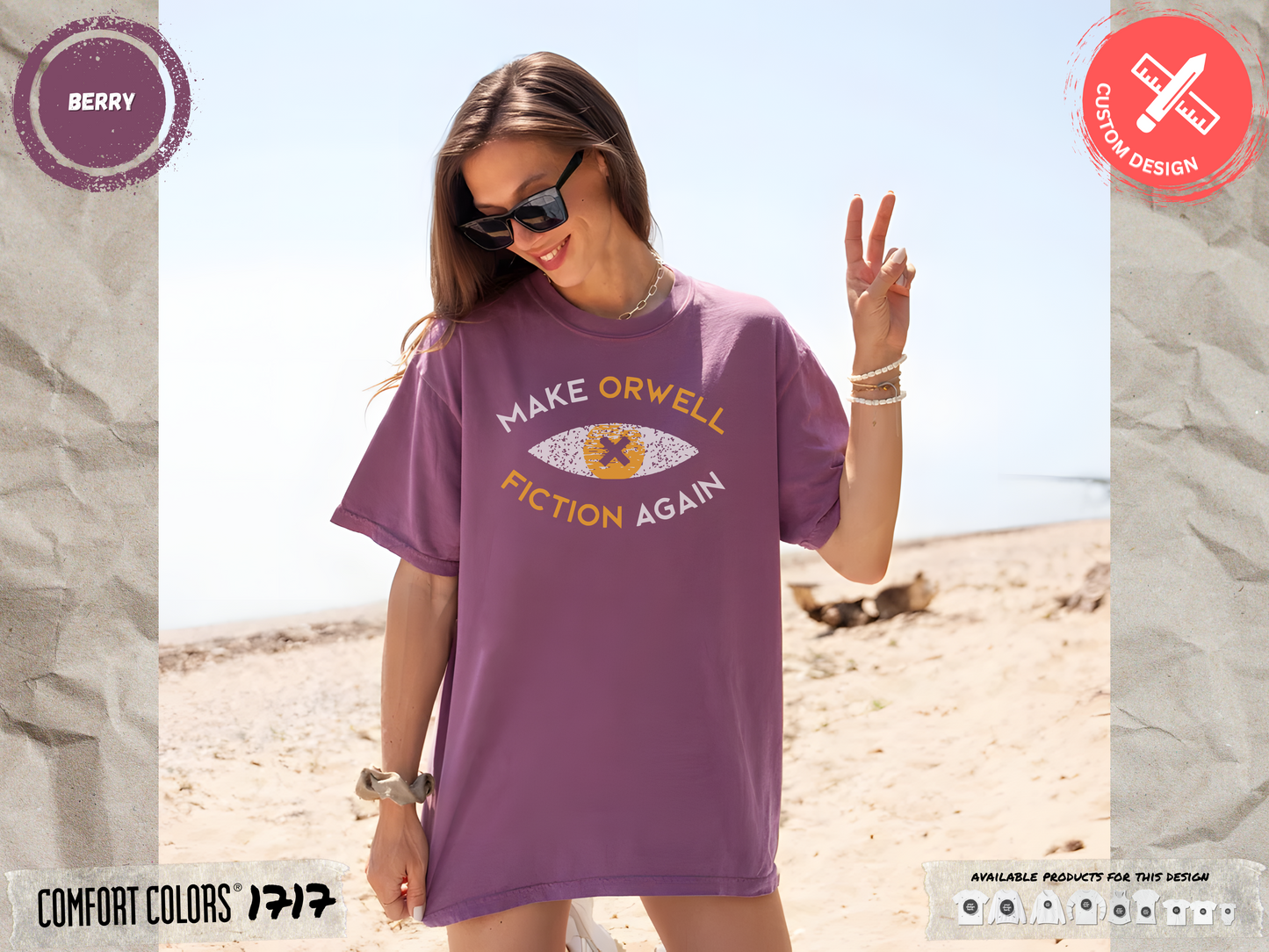 Make Orwell Fiction Again - Comfort Colors® 1717 T-shirt