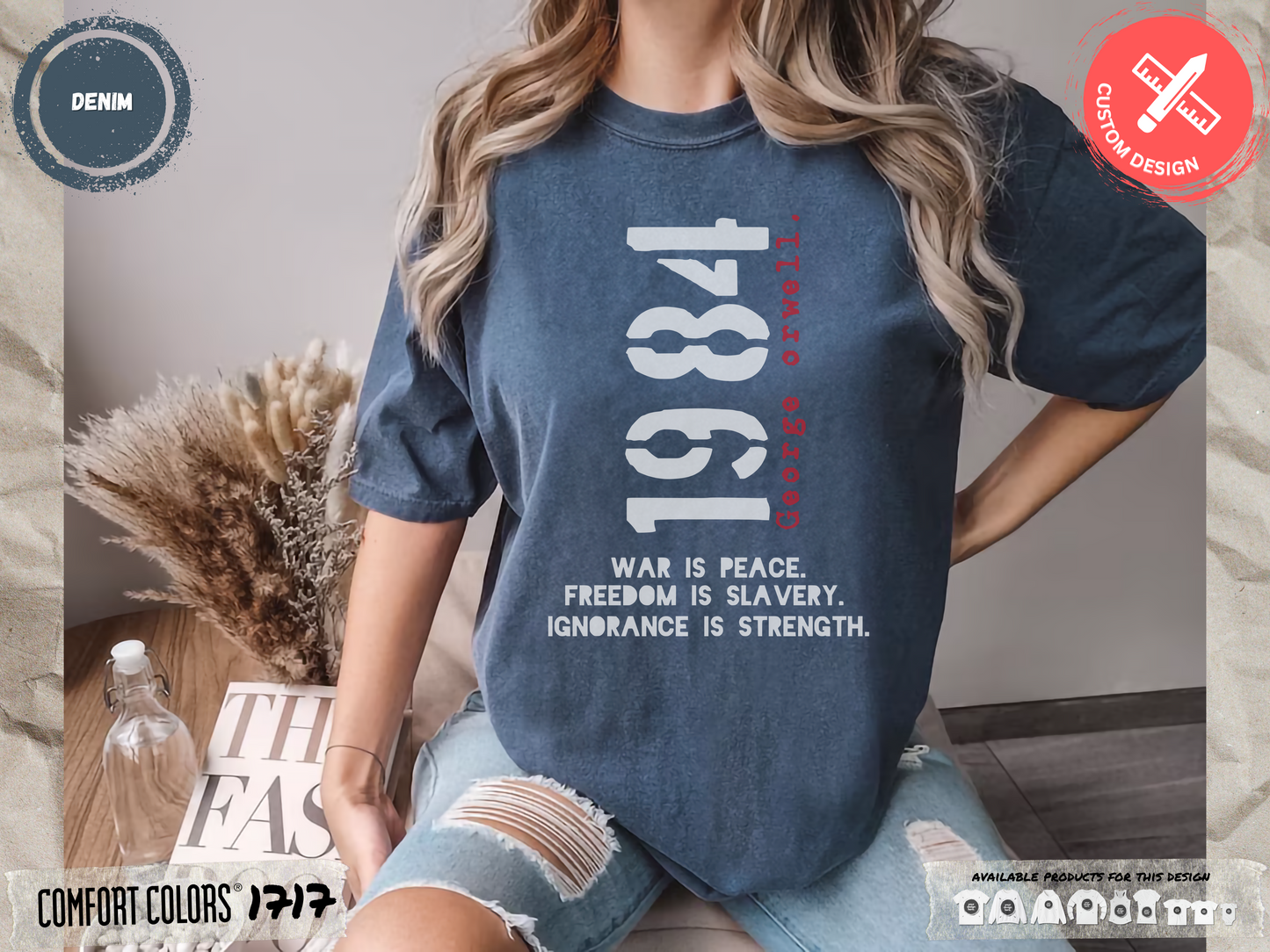 1984 George Orwell - Comfort Colors® 1717 T-shirt
